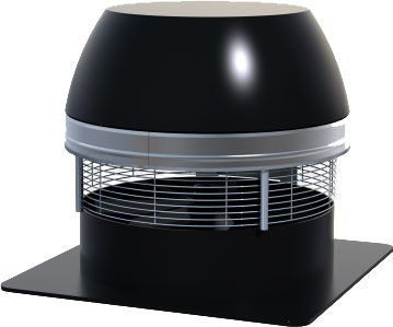 Stock photo of Enervex draft fans-Black Velvet Chimney Enervex Draft fans to keep smoke out of your home-black top and base
