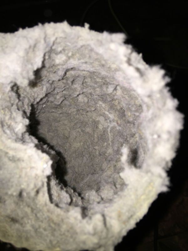 Dryer vent clogged with lint